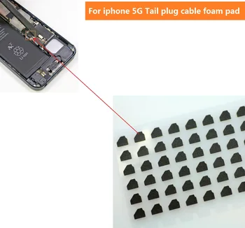 5vnt Premium įkroviklis, usb kabelis putos padas iPhone 5 juoda klijai Intervalas sponge lipdukas, baterija flex kabelis Pakeitimo
