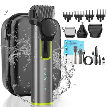 Resuxi 677 Profesinės Elektros Belaidžius Vyrų Kūno Grooming Kit IPX5 atsparumas Vandeniui Barzdos, Nosies Plaukų Žoliapjovės