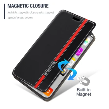 Už Xiaomi Redmi Pastaba 12S 4G Atveju, Spalvotų Mados Magnetinio Uždarymo Odos Flip Case Cover su Kortelės Turėtojo 6.43 cm Nuotrauka 1