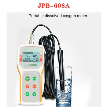 Nešiojamų Deguonies Ištirpsta Metrų JPB-608A Pen Ištirpusio Deguonies Matuoklis Žuvų Tvenkinys Deguonies Kiekis Daryti Matavimas Nuotrauka 1