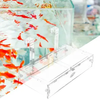 Akvariumo Reikmenys, Akrilo Žuvų Bakas Krevečių Finansuojančiojo Veisimo Atskirai Langelį Akvariumas Perykla Inkubatorius Turėtojas Žuvų Prekes Nuotrauka 1
