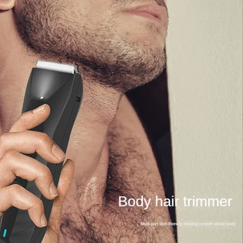 Elektriniai Plaukų Žoliapjovės Body Groomer Skustuvas Barzdos Skustuvas LED Skustuvas Vyrams, Plaukų Kirpimo mašinėlės Nuotrauka 1