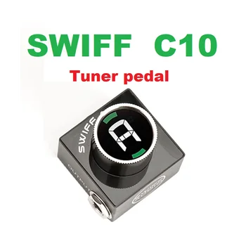 SWIFF C10 Mini Garso Pedalas Tuner Chromatines Gitara, Bosinė gitara Tiuningas HD LED Ekranas, Reguliuojamas A4 Asortimentą Vertė 430-449Hz Nuotrauka 1