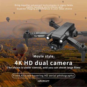 KBDFA F195 Drone Profesinės HD Dual Camera Sraigtasparniai Kliūčių Vengimo WIFI FPV Nuotolinio Valdymo Sulankstomas Quadcopter Žaislą Dovanų Nuotrauka 1