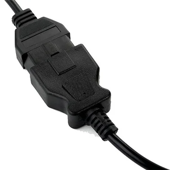 Automobilių OBD2 kabelis-prailgintojas 16Pin/pin vyrų ir moterų ryšio adapteris, laidas 1,5 M 16 branduolių visiškai powered Nuotrauka 1