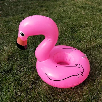 1PC Pripučiami Puodelio Laikiklis Flamingo Gėrimo Laikiklis Baseinas Plaukti Maudymosi Baseinas Žaislas Šalis, Apdailos Juostą Padėkliukai Nuotrauka 1