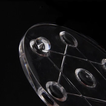 Raundas akrilo Septynių Žvaigždučių masyvo bazė crystal ball apačioje remti display rack Nuotrauka 2