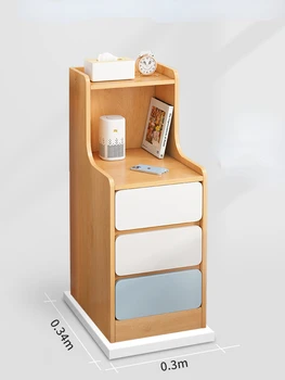 Staliukas paprasta šiuolaikinės miegamasis itin mažas-siauros lovos kabineto nuomos kambarys maža spintelė paprasta naktiniai stovo Nuotrauka 2