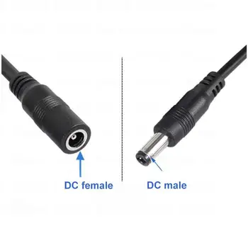 22awg 3A USB 2.0 male 2 būdas DC vyras Moteris vyras Splitter Cable plug 5.5x2.5mm Maitinimo Laido adapteris Jungties Juostelės B4 Nuotrauka 2