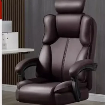 Išgalvotas Recliner Žaidimų Biuro Kėdė Juodas Šiaurės Aukštas Atgal Biuro Kėdė, Comfy Room Cadeira Para Escritorio Baldai Nuotrauka 2
