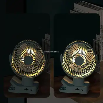 Magnetinio Įrašo 8000mAh Įkrovimo 4 Pavaras Kabinti Ventiliatorius su LED Šviesos Dropship Nuotrauka 2