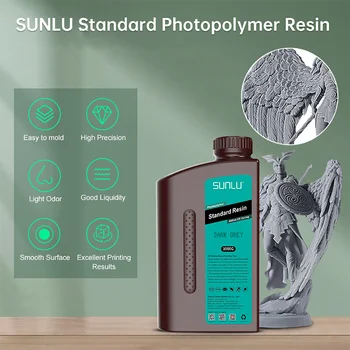 SUNLU Standard Plus / Standartinis UV Dervos 1KG Skystis silpnas Kvapas Greitai Gydant LCD 3D Spausdintuvas Fotopolimero Derva Nuotrauka 2