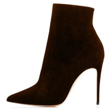SHOFOO batų Mados moteriški aukštakulniai batai. Suede . Apie 11 cm, pakulnės aukštis. Smailianosiai batai. Batai. Madų Šou Puotą Nuotrauka 2