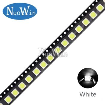 100vnt/Daug 5050 SMD LED Balta Raudona Mėlyna Geltona Žalia Šiltai Balta Oranžinės Šviesos Diodas Nuotrauka 2