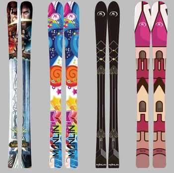 Individualizuotos dizainas alpių kalnų slidės už vaikas suaugusių moterų, vyrų, pagaminti pagal užsakymą, slidinėjimo sumontuota įranga OEM slidinėjimo gamintojas Nuotrauka 3