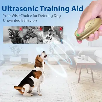 Ultragarso Šunų Žievė Kontrolės Nešiojamų Šuo Barking Treniruoklis Geriausias Įkrovimo Stabdžių Loti Prietaiso Šunų Mokymo Priemonė Nuotrauka 3