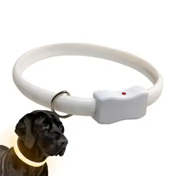 LED Šunų Antkaklis atsparus Vandeniui Cuttable Šviesą Šunų Antkakliai Įkrovimo Išjungti Kelių Spalvų Švytėjimas Saugos Karoliai Šunų Antkaklis Švyti Nuotrauka 3