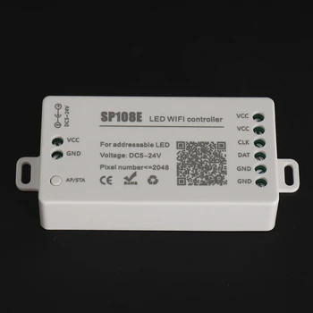 4X SP108E LED Wifi Magija Valdytojas WS2812B WS2813 ir T.t LED Juostelės Šviesos Modulis Smart APP 
