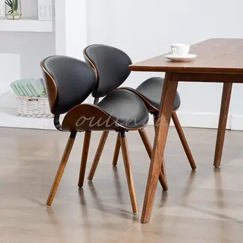 Valgomojo kėdės, valgomojo kambario baldai, Šiaurės kėdės, modernaus minimalistinio baldai laisvalaikį. rerestaurant kėdės geležies derybų kėdė Nuotrauka 3