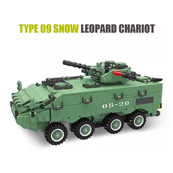 695Pcs Plytų 09 Snow Leopard Pėstininkų Kovos, Transporto priemonės Modelis Blokai/Vaikų Asamblėjos Žaislai/Puiki Dovana Berniukams Nuotrauka 4
