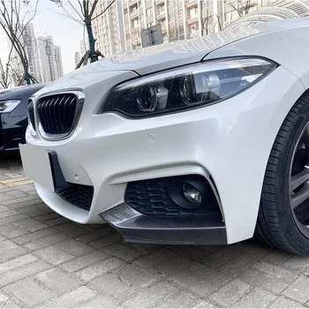 BMW 2 Serija F22 M Sporto F23 MP 2014 ~ 2022 Automobilio Priekinio Buferio Lip Difuzorius Pusėje Skirstytuvo Dangtelis Buferio Saugotojas Lipdukus Nuotrauka 4
