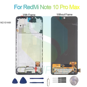 Už RedMi 10 Pastaba Pro Max LCD Ekranu 6.67