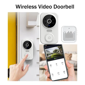 Vaizdo Doorbell Smart Doorbell Belaidžio Nuotolinio Valdymo Vaizdo Doorbell Pažangi Vaizdo Doorbell 2.4 Ghz Wifi Doorbell Nuotrauka 4