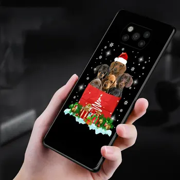 Linksmų Kalėdų Eglutė Šuo Atveju Xiaomi POCO X3 X4 NFC M3 M4 Pro F3 F4 GT, F1 Mi 12 11T 10T 9T 11 10 Pastaba Lite Shell Nuotrauka 4