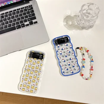 Mielas Sanrio Hello Kitty Rožinis Mėlyna Apyrankė Telefono dėklas, skirtas Samsung 