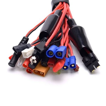 19 In1 RC Lipo Baterijos Kroviklis Splitter Cable Adapter 4Mm Banana Plug, Kad Traxxas DĻSV FUTABA XT60 EC3 EB5 Mcpx TAMIYA Patvarus Nuotrauka 4