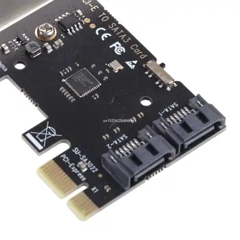 2 Uostą III 6GB/S PCI-E X1 kad SataController SSD Kortelę w/ Žemas Profilis Liemenėlė Dropship Nuotrauka 4