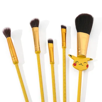 5vnt/Set Pokemon Pikachu Makiažo Šepetėliai Nustatyti Kosmetikos Milteliai Fondas Blush Grožio Make Up Įrankių Kawaii Žaislų Mergaitėms Dovanų Nuotrauka 4