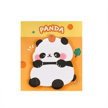 D63H 5vnt Nešiojamų Sticky Notes Pranešimą Memo Pastaba Popieriaus Panda Sticky Notes for Home Nuotrauka 4