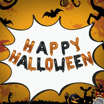 Laimingas Halloween Balionai Moliūgų Vaiduoklių Lašas Laivybos Papuošalai Voras Folija Žaislai Gpgb Globos Halloween Party Prekes Nuotrauka 4