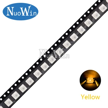 100vnt/Daug 5050 SMD LED Balta Raudona Mėlyna Geltona Žalia Šiltai Balta Oranžinės Šviesos Diodas Nuotrauka 4