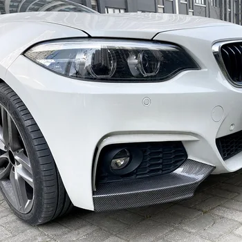 BMW 2 Serija F22 M Sporto F23 MP 2014 ~ 2022 Automobilio Priekinio Buferio Lip Difuzorius Pusėje Skirstytuvo Dangtelis Buferio Saugotojas Lipdukus Nuotrauka 5