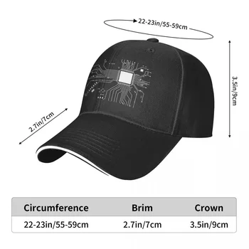 Karšto CPU Procesorius Grandinės DiagramCap Beisbolo kepuraitę trucker skrybėlės juokingi skrybėlę skrybėlę moterų Vyrų Nuotrauka 5