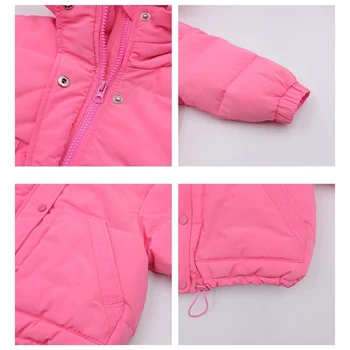 2023 Naujas Žiemą Laikyti Šiltai Žemyn Švarkai Mergaitėms Kailis Mados Korėjos Versija, Laisvi Vaikai Outwear 3-12 Metų Vaikams, Kūdikių Drabužiai Nuotrauka 5