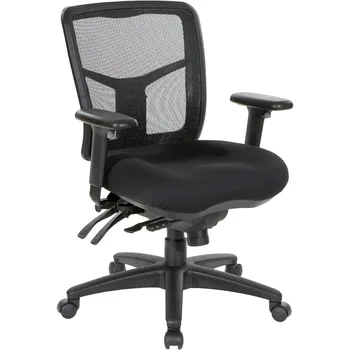 Kompiuteris Biuro Kėdė ProGrid Kvėpuojantis Akių Valdytojo Biuro Kėdė Su Reguliuojamu Sėdynės Aukštis Vidurio Atgal Anglių Audinio FreeFlex Nuotrauka 5