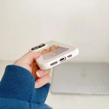 Minkštas Telefono dėklas skirtas iPhone, atsparus smūgiams Galinį Dangtelį Mielas Bulvytės Shell 