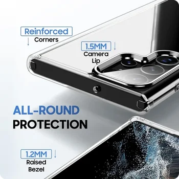 Originalą Magsafe Magnetinio Telefono Dėklas Samsung Galaxy S23 Ultra S22 Ultra Plus Belaidžio Įkrovimo Aiškiais Priedai Nuotrauka 5