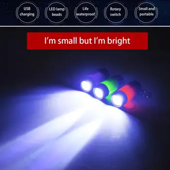 Super Ryškus LED Žibintuvėlis USB Įkraunamas Led Žibintuvėlis už Naktį Jojimo Kempingas Medžioklės & Patalpų Blykstė Nuotrauka 5
