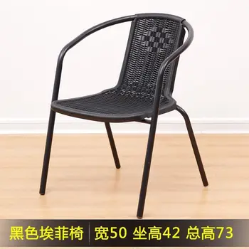 HH411 vandeniui, saulės sodas kavinė pateikti vynuogių kėdės ir kėdės, nugara prie nugaros, patogus, paprastas, modernus plastikinis sto Nuotrauka 5