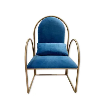 Šiaurės šalių šiuolaikinio minimalistinio kambarį golden nerūdijančio plieno kėdės Nuotrauka 5